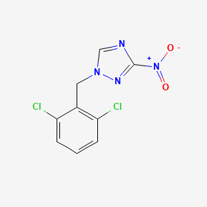 molecular formula C9H6Cl2N4O2 B5541339 1-(2,6-dichlorobenzyl)-3-nitro-1H-1,2,4-triazole 