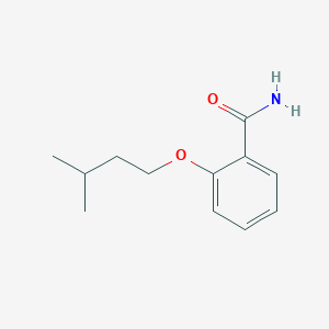 molecular formula C12H17NO2 B5541419 2-(3-甲基丁氧基)苯甲酰胺 