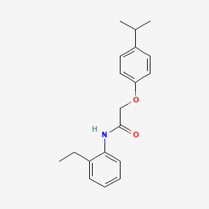 molecular formula C19H23NO2 B5541435 N-(2-ethylphenyl)-2-(4-isopropylphenoxy)acetamide 