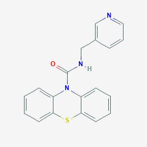 molecular formula C19H15N3OS B5541436 N-(3-pyridinylmethyl)-10H-phenothiazine-10-carboxamide 