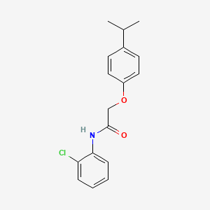 molecular formula C17H18ClNO2 B5541443 N-(2-氯苯基)-2-(4-异丙苯氧基)乙酰胺 