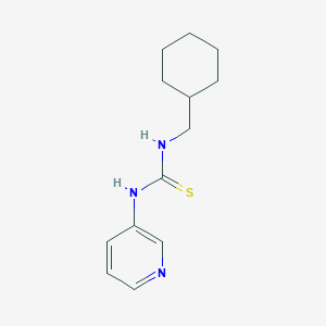 molecular formula C13H19N3S B5541462 N-(cyclohexylmethyl)-N'-3-pyridinylthiourea 