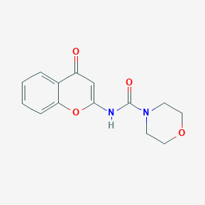 molecular formula C14H14N2O4 B5541512 N-(4-oxo-4H-chromen-2-yl)-4-morpholinecarboxamide 