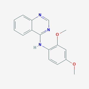 molecular formula C16H15N3O2 B5541522 N-(2,4-二甲氧基苯基)-4-喹唑啉胺 