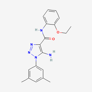 molecular formula C19H21N5O2 B5541608 5-氨基-1-(3,5-二甲苯基)-N-(2-乙氧苯基)-1H-1,2,3-三唑-4-甲酰胺 