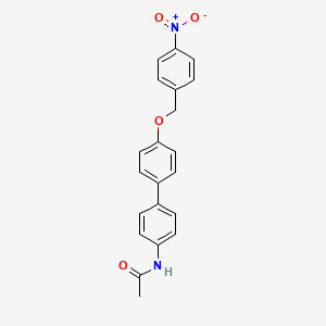 molecular formula C21H18N2O4 B5541648 N-{4'-[(4-硝基苄基)氧基]-4-联苯基}乙酰胺 
