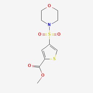 molecular formula C10H13NO5S2 B5541664 4-(4-吗啉磺酰基)-2-噻吩甲酸甲酯 
