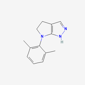 molecular formula C13H15N3 B5541712 6-(2,6-dimethylphenyl)-1,4,5,6-tetrahydropyrrolo[2,3-c]pyrazole 