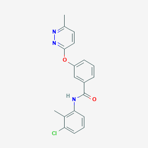 molecular formula C19H16ClN3O2 B5541719 N-(3-氯-2-甲基苯基)-3-[(6-甲基-3-哒嗪基)氧基]苯甲酰胺 