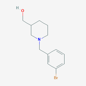 molecular formula C13H18BrNO B5541736 [1-(3-bromobenzyl)-3-piperidinyl]methanol 