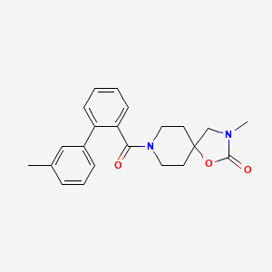 molecular formula C22H24N2O3 B5541848 3-methyl-8-[(3'-methylbiphenyl-2-yl)carbonyl]-1-oxa-3,8-diazaspiro[4.5]decan-2-one 