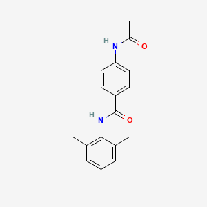 molecular formula C18H20N2O2 B5541869 4-(acetylamino)-N-mesitylbenzamide 