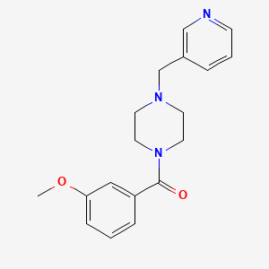 molecular formula C18H21N3O2 B5541886 1-(3-methoxybenzoyl)-4-(3-pyridinylmethyl)piperazine 