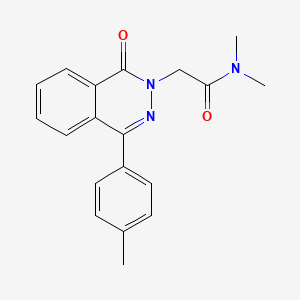 molecular formula C19H19N3O2 B5541897 N,N-dimethyl-2-[4-(4-methylphenyl)-1-oxo-2(1H)-phthalazinyl]acetamide 
