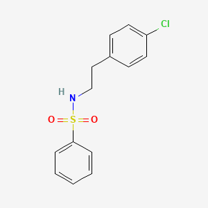 molecular formula C14H14ClNO2S B5541899 N-[2-(4-chlorophenyl)ethyl]benzenesulfonamide 