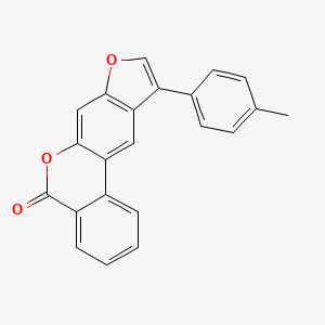 molecular formula C22H14O3 B5541931 10-(4-methylphenyl)-5H-benzo[c]furo[3,2-g]chromen-5-one 