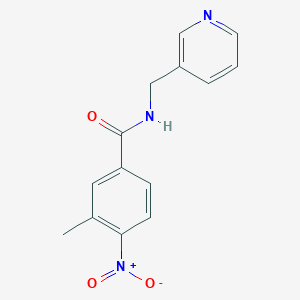 molecular formula C14H13N3O3 B5541968 3-甲基-4-硝基-N-(3-吡啶基甲基)苯甲酰胺 