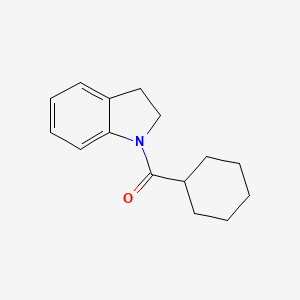 molecular formula C15H19NO B5542022 1-(环己基羰基)吲哚啉 
