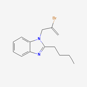 molecular formula C14H17BrN2 B5542053 1-(2-bromo-2-propen-1-yl)-2-butyl-1H-benzimidazole 