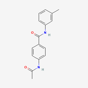 molecular formula C16H16N2O2 B5542059 4-(乙酰氨基)-N-(3-甲基苯基)苯甲酰胺 