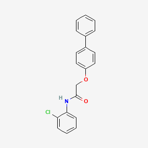 molecular formula C20H16ClNO2 B5542119 2-(4-biphenylyloxy)-N-(2-chlorophenyl)acetamide 
