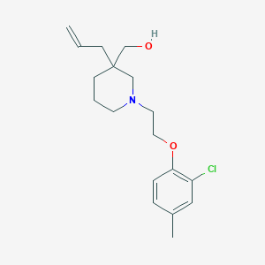 molecular formula C18H26ClNO2 B5542142 {3-allyl-1-[2-(2-chloro-4-methylphenoxy)ethyl]piperidin-3-yl}methanol 