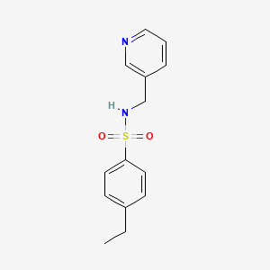 molecular formula C14H16N2O2S B5542163 4-ethyl-N-(3-pyridinylmethyl)benzenesulfonamide 