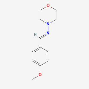 molecular formula C12H16N2O2 B5542169 N-(4-甲氧基亚苄基)-4-吗啉胺 