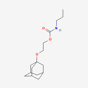 molecular formula C16H27NO3 B5542185 2-(1-adamantyloxy)ethyl propylcarbamate 