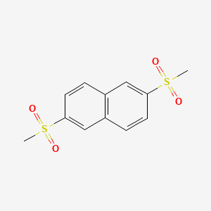 molecular formula C12H12O4S2 B5542210 2,6-二(甲磺酰基)萘 