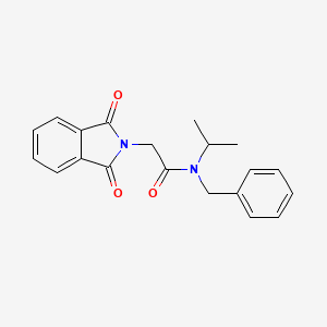 molecular formula C20H20N2O3 B5542258 N-benzyl-2-(1,3-dioxo-1,3-dihydro-2H-isoindol-2-yl)-N-isopropylacetamide 