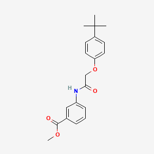 molecular formula C20H23NO4 B5542305 methyl 3-{[(4-tert-butylphenoxy)acetyl]amino}benzoate 