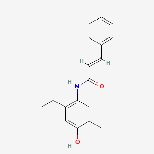 molecular formula C19H21NO2 B5542309 N-(4-羟基-2-异丙基-5-甲基苯基)-3-苯基丙烯酰胺 