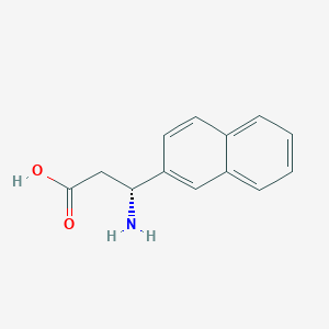 molecular formula C13H13NO2 B554241 (R)-3-Amino-3-(2-naphthyl)-propionic acid CAS No. 786637-72-7