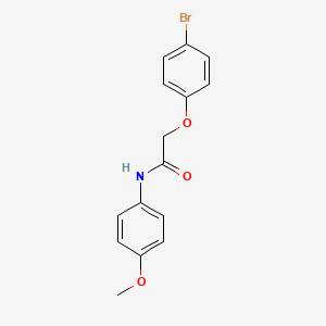 molecular formula C15H14BrNO3 B5542449 2-(4-溴苯氧基)-N-(4-甲氧基苯基)乙酰胺 