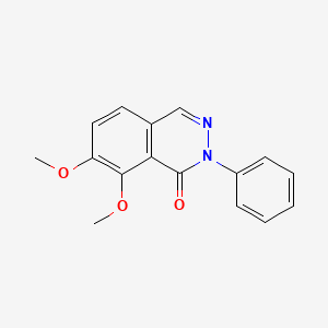 molecular formula C16H14N2O3 B5542472 7,8-dimethoxy-2-phenyl-1(2H)-phthalazinone 