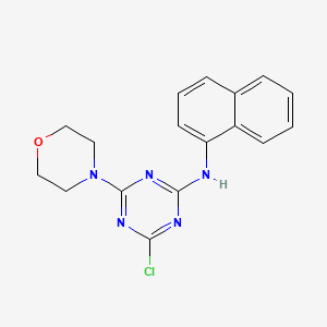 4-chloro-6-(4-morpholinyl)-N-1-naphthyl-1,3,5-triazin-2-amine