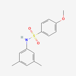 molecular formula C15H17NO3S B5542640 N-(3,5-二甲苯基)-4-甲氧基苯磺酰胺 