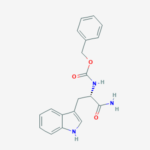 molecular formula C19H19N3O3 B554265 苄基 N-[(2S)-1-氨基-3-(1H-吲哚-3-基)-1-氧代丙烷-2-基]氨基甲酸酯 CAS No. 20696-64-4