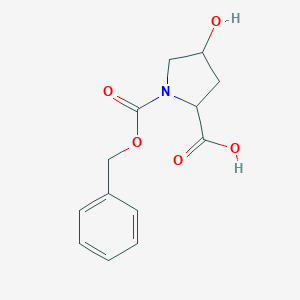 B554266 1-[(Benzyloxy)carbonyl]-4-hydroxypyrrolidine-2-carboxylic acid CAS No. 13504-85-3