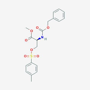 molecular formula C19H21NO7S B554270 甲基 (2S)-3-(4-甲苯磺酰氧基)-2-(苯甲氧羰基氨基)丙酸酯 CAS No. 1492-52-0