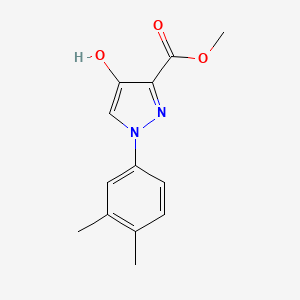 molecular formula C13H14N2O3 B5542700 methyl 1-(3,4-dimethylphenyl)-4-hydroxy-1H-pyrazole-3-carboxylate 