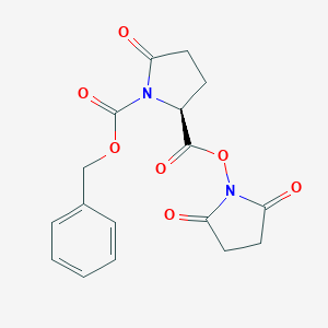 molecular formula C17H16N2O7 B554276 (S)-1-Benzyl 2-(2,5-dioxopyrrolidin-1-yl) 5-oxopyrrolidine-1,2-dicarboxylate CAS No. 40291-26-7