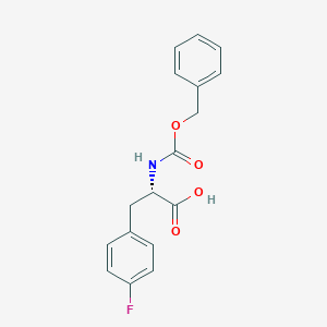 molecular formula C17H16FNO4 B554281 (S)-2-(((Benzyloxy)carbonyl)amino)-3-(4-fluorophenyl)propanoic acid CAS No. 17543-58-7