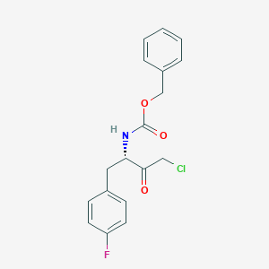 molecular formula C18H17ClFNO3 B554282 Z-L-对氟苯丙氨酸氯甲基酮 CAS No. 400771-48-4