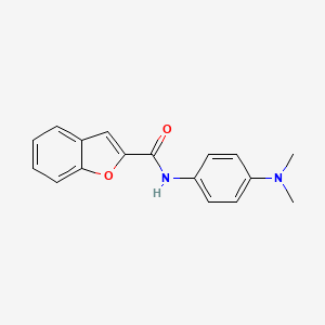 molecular formula C17H16N2O2 B5542845 N-[4-(二甲氨基)苯基]-1-苯并呋喃-2-甲酰胺 