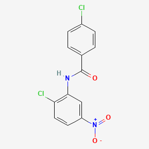molecular formula C13H8Cl2N2O3 B5542861 4-chloro-N-(2-chloro-5-nitrophenyl)benzamide 