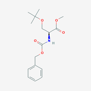 molecular formula C16H23NO5 B554289 (S)-2-(((苄氧羰基)氨基)-3-(叔丁氧基)丙酸甲酯 CAS No. 1872-59-9