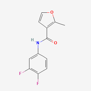 molecular formula C12H9F2NO2 B5542896 N-(3,4-difluorophenyl)-2-methyl-3-furamide 
