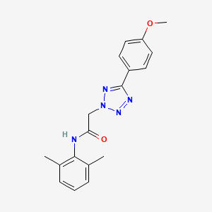 molecular formula C18H19N5O2 B5542942 N-(2,6-二甲基苯基)-2-[5-(4-甲氧基苯基)-2H-四唑-2-基]乙酰胺 
